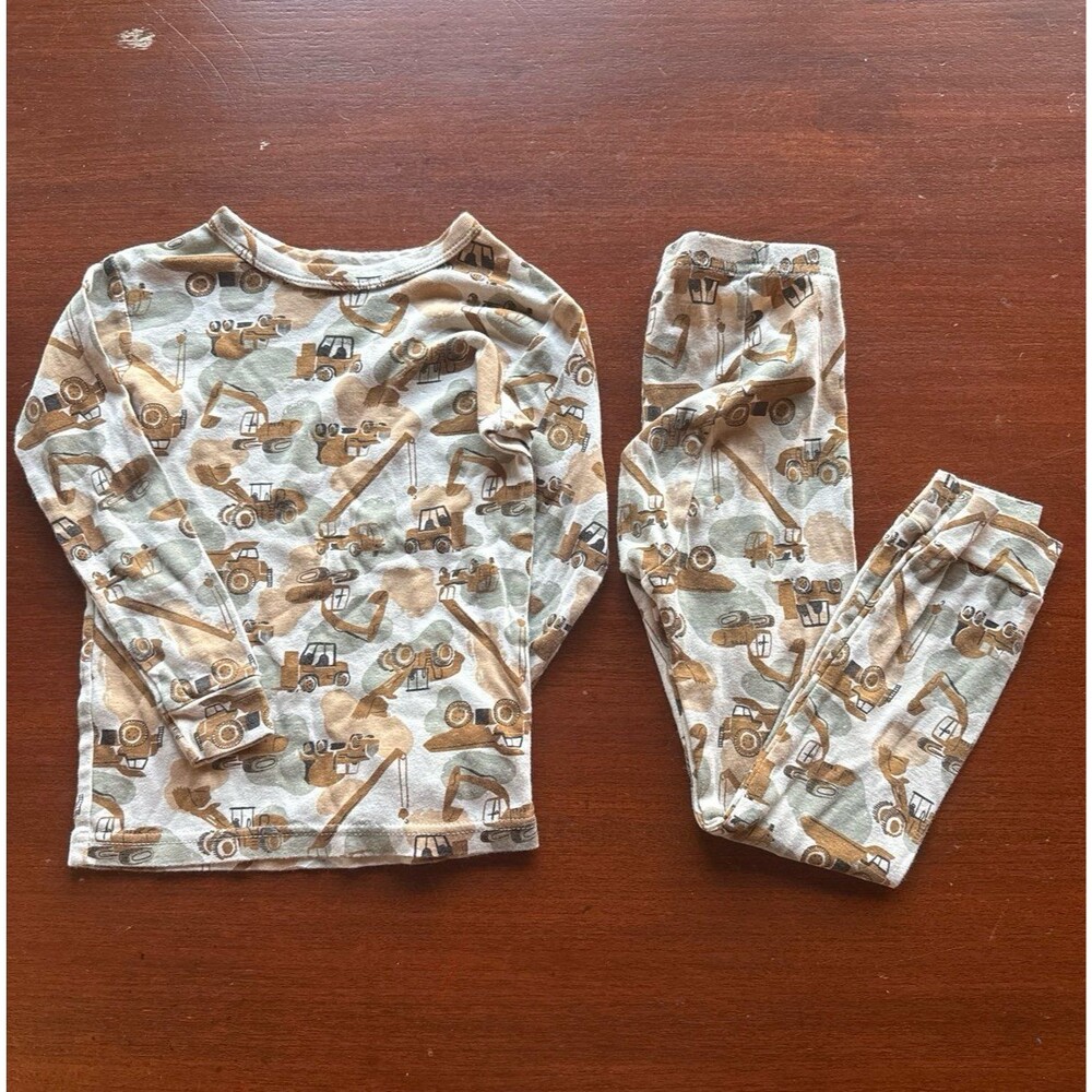 BABY GAP construction excavator digger pajamas